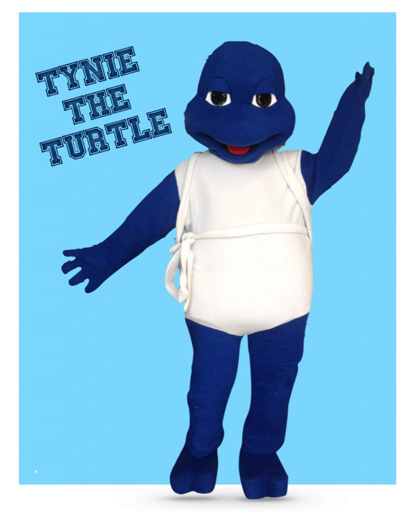 Tyne the Turtle became part of the Tynecastle family in 2013. You can see Tynie at all of our home basketball games and many school events!