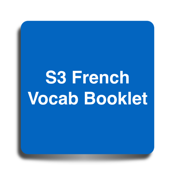 S3 French Vocab Booklet