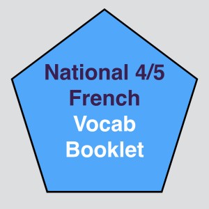 Nat 4/5 French Vocab Booklet