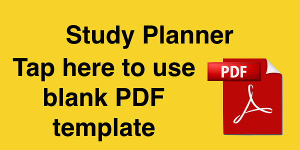 Study Planner PDf
